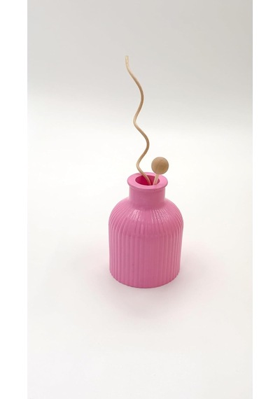 Atiye Studio El Yapımı Mini Taş Tozu Vazo Minimal Modern Dekoratif Vazo Lego Çiçek Ve Kuru Çiçek Uyumlu Pembe