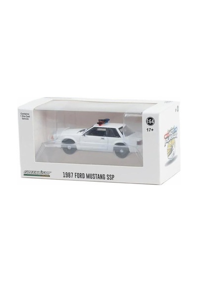 Greenlight 1987 Ford Mustang Ssp Beyaz 1/64 Model Araba