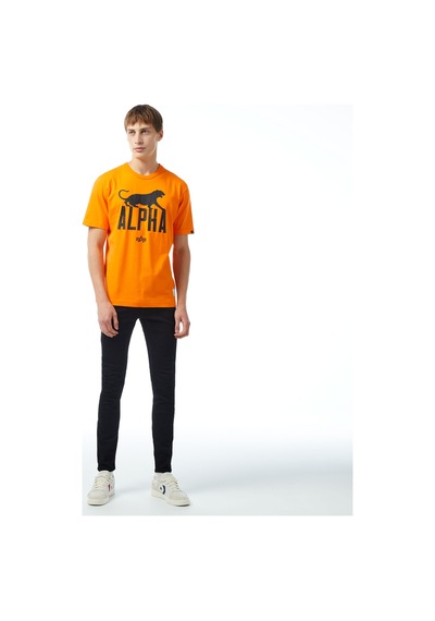 Alpha Industrıes Alpha Industries Alpha Leopard Erkek Turuncu T-shirt