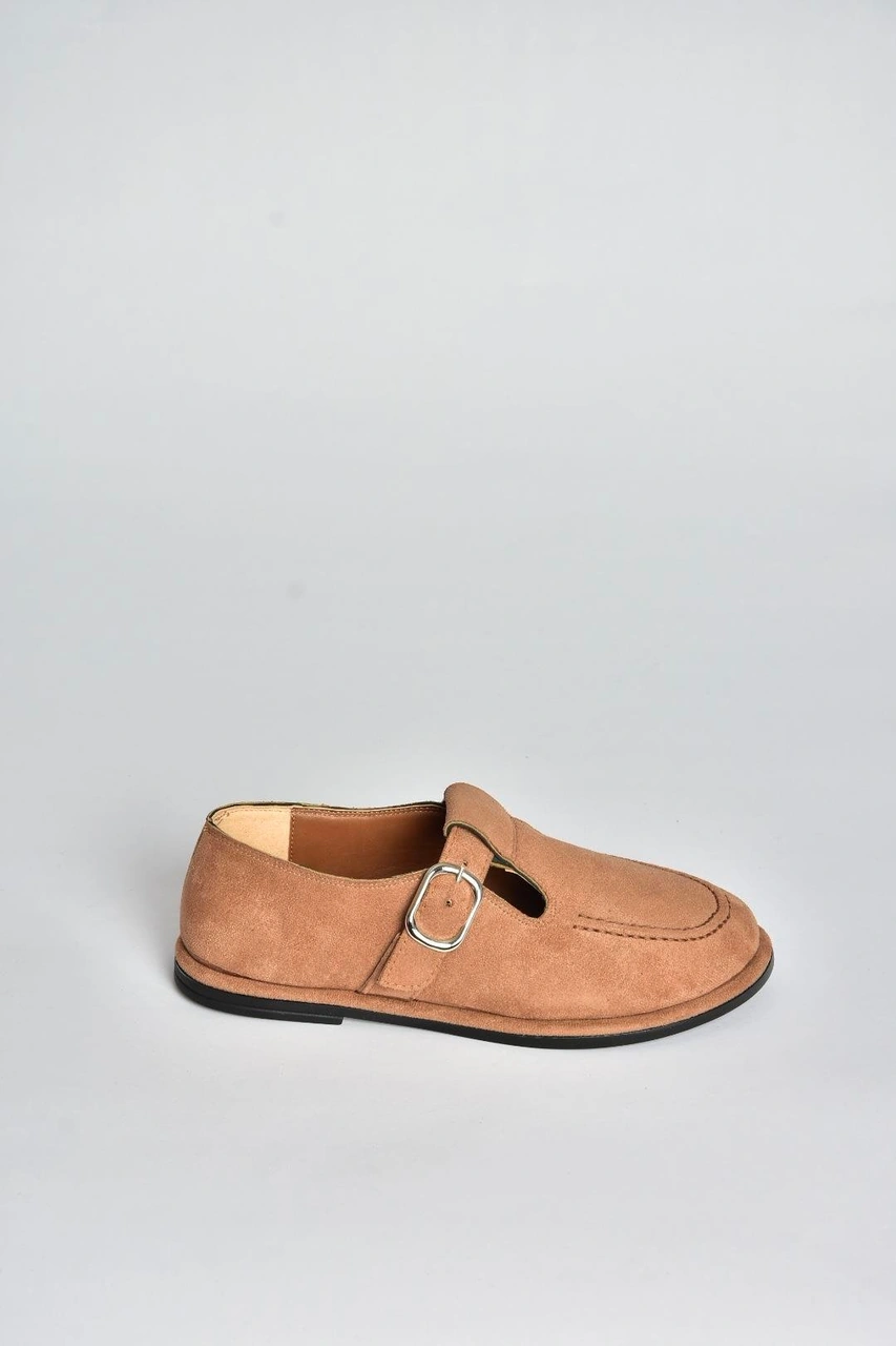Fox Shoes V846871002 Taba Süet Günlük Kadın Ayakkabı Taba-süet