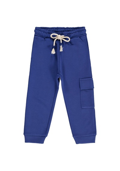Silversun Kids Silversun Kargo Cepli 2-7 Yaş Eşofman Altı - Mavi Saks Mavisi