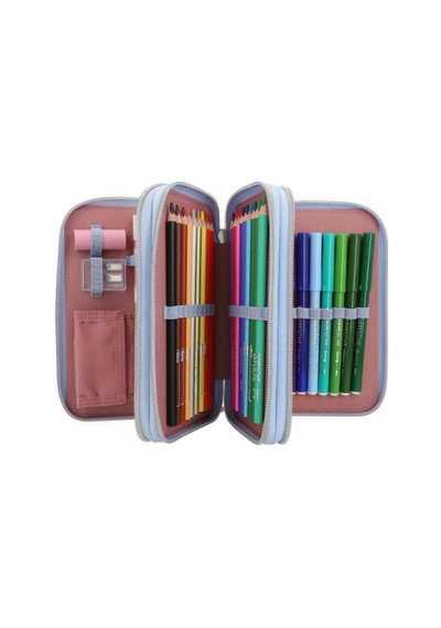 Topmodel Triple Pencil Case With Application Team Teddy MAvi