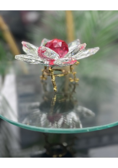 Elara Dekoratif Ayaklı Lotus Kırmızı