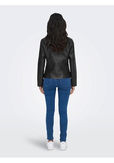 Only Onlnewmelısa Faux Leather Jacket Cc Otw Siyah 001