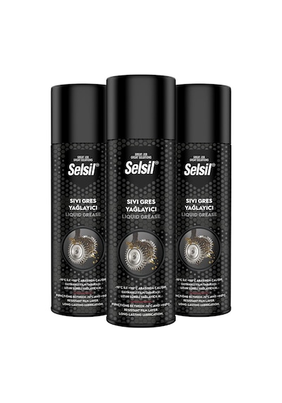 Selsil Sıvı Gres Yağlama Spreyi 500 ML 3 Adet