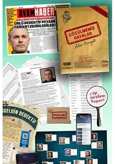 Mükemmel Altılı Dedektif Oyunu Cinayet Oyunu Akıl Hastanesi Dedektiflik Oyunu Dava Çözme Kutu Oyunu