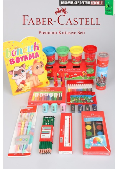 Orjinal Faber-castell Premium 102 Parça Boyama Seti Pastel Boya,boyama Kitabı,sulu Boya,oyun Hamuru