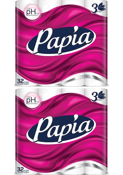 Papia Tuvalet Kağıdı (3 Katlı) 64 Lü Pk (2Pk*32)