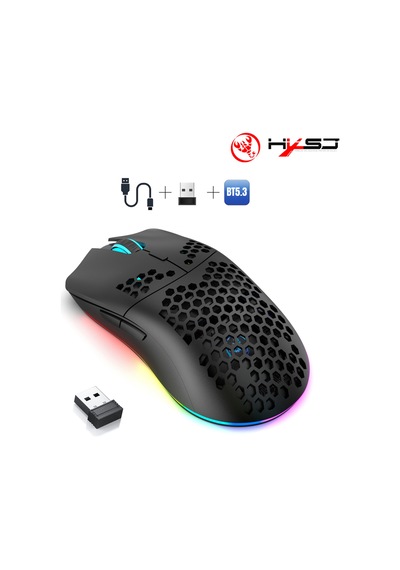 T66 Kablosuz 3 Modlu Mouse-650 Mah Batarya - 12000 Fps - 20g - Rgb Aydınlatma Diğer