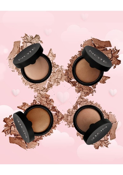 Cosmetics Baked Powder 06 Gold Bronze Işıltılı Bitişli Highlighter Toz Yüz Pudrası Diğer