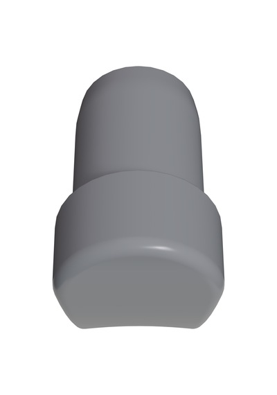 Cateksss 25 Mm At Nalı Sandalye Pabucu 1.5 Mm Antrasit Gri Ral 7035 - 4 Lü Paket