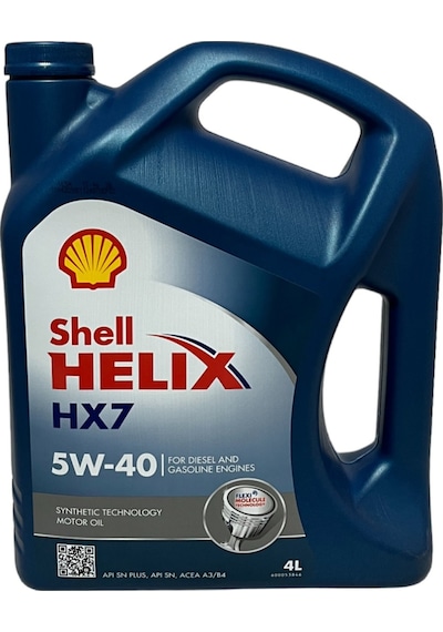 Shell Helix Hx7 5W-40 API SN Plus Sentetik Motor Yağı 4 L