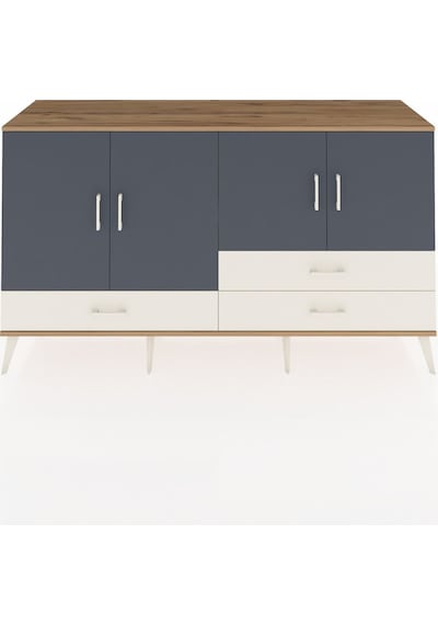 Hyperion Konsol 5 Raflı 3 Çekmeceli 4 Kapaklı 176x44x99 Çam-antra Çam-antrasit/aytaşı Hyperion Konsol 5 Raflı 3 Çekmeceli 4 Kapaklı 176x44x99 Çam-antra Çam-antrasit/aytaşı