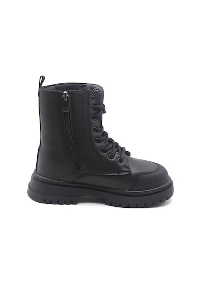 Pepino Trendyshose1566 İçi Polarlı Soğuk Geçirmez Çocuk Bot Sıyah Siyah
