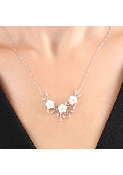Mia vento Manolya Rüyası Flowers Gümüş Kolye