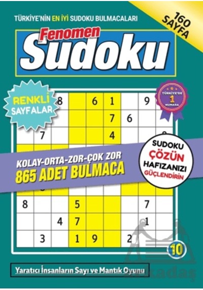 Fenomen Sudoku 10 Maxi Yayıncılık Ciltli