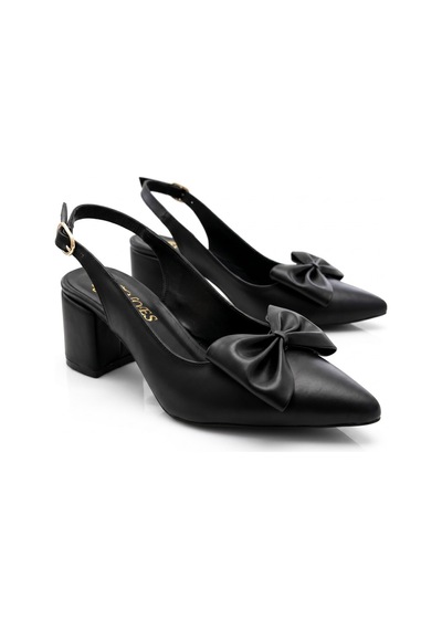 Rayvora Kadın Şık Fiyonk Detaylı Orta Topuk Slingback Günlük Ve Abiye Stiletto Klasik Topuklu Ayakkabı Siyah Rayvora Kadın Şık Fiyonk Detaylı Orta Topuk Slingback Günlük Ve Abiye Stiletto Klasik Topuklu Ayakkabı Siyah