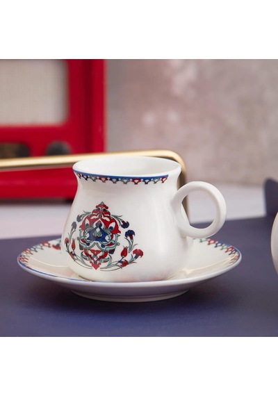 Hattat 6 Kişilik 90 Ml Kahve Fincanı Çok Renkli