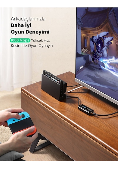 Ugreen Usb 3.0 Gigabit Ethernet Rj45 Dönüştürücü 3 Port Hub Usb Çoklayıcı, 20265