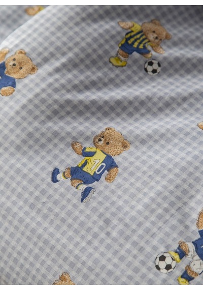 Tek Kişilik Pike Takımı Mishka Blue Mavi