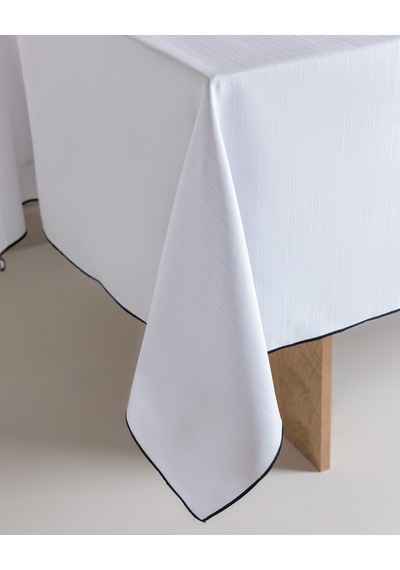 Madame Coco Nostang Masa Örtüsü - Beyaz/lacivert - 145x200 Cm 8684427148624 Çok Renkli
