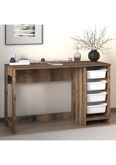 Hero Modern Çalışma Masası - 120 Cm Antik Ceviz