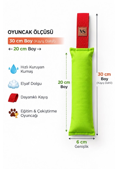 Köpek Çekiştirme Oyuncağı Tug Toy Eğitim Oyuncağı