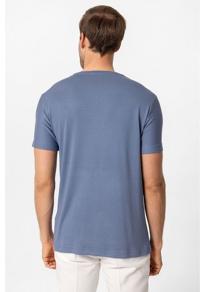Antioch Basic V Yaka Erkek T-shirt İndigo