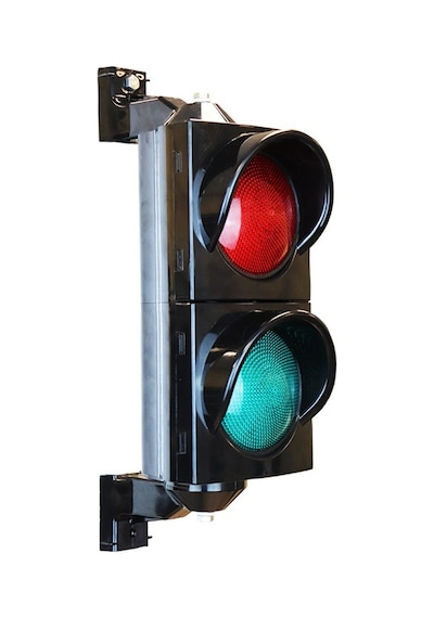 100 mm Ledli Yaya Figürlü Sinyal Verici, Trafik Lambası-2982 - 12 VDC