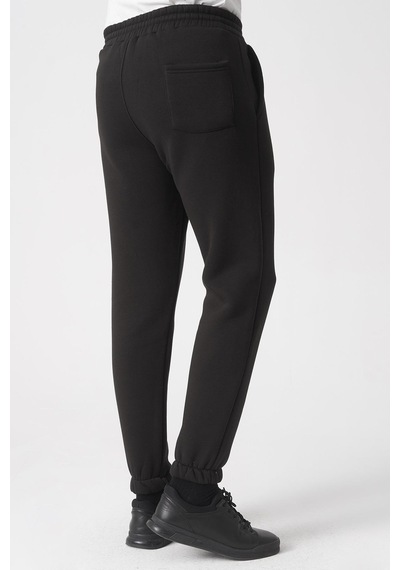 White Stone São Paulo 2424 Pamuklu Likralı Slim Fit Eşofman Altı Siyah Siyah