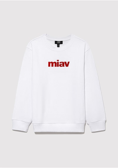 Mavi - Miav Baskılı Beyaz Sweatshirt 6610031-602 Beyaz