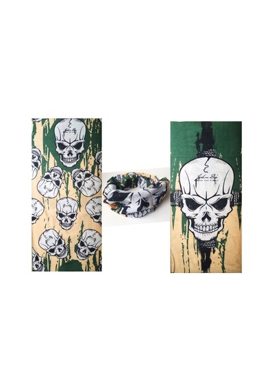 Astrid T Özel Üretim Sporcu Stil Tarz Motorcu Boyunluk Baf Buff Bandana 25x48 Cm Model 5 Çok Renkli