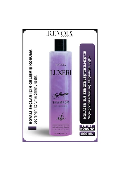 Revola Luxeri Şampuan Boyalı Saçlar İçin Koruma 500 Ml Kolajen Boyalı