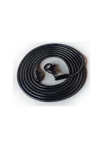 Snake Yılan Model Siyah Erkek Çelik Kolye Zincir Yuvarlak Model (533606585) Çelik