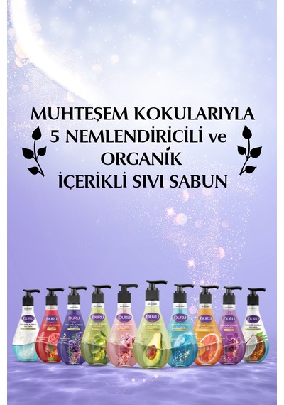 Organik Içerikli Lavanta Sıvı Sabun 3x500ml
