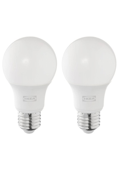Ikea Solhetta Led Ampul E27 Işık Rengi: Sıcak Beyaz 2700 Kelvin 806 Lm X 2 Adet 2 Li Paket