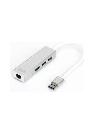 Digitus Da-70250 3 Port 3.0 + Ethernet Siyah Kdo