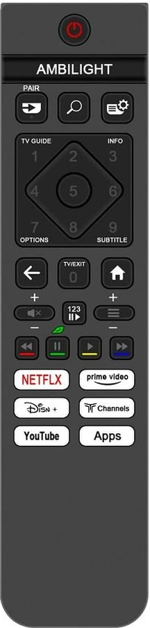 Pihilips İle Uyumlu Model 65pus8510/12 Android Led Tv Kumandası-mikrofonsuz