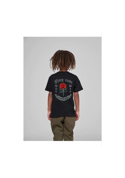 Assema Çocuk Unisex Baskılı T-shirt - Siyah Çok Renkli