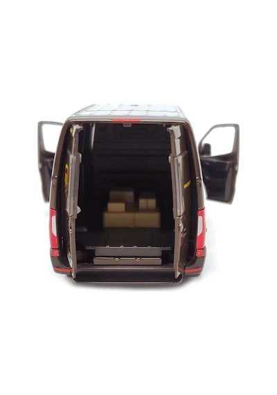 Kinsmart Mercedes Benz Sprinter Ups Kargo Aracı Metal Model Araba Çek Bırak 12 Cm