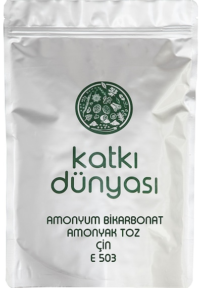 Katkı Dünyası Amonyum Bikarbonat Çin Amonyak Toz E503 1 KG