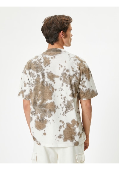 Koton Oversize Tişört Batik Desenli Kısa Kollu Bisiklet Yaka Pamuklu Deve Tüyü Desenli 4sam10331hk Camel Koton Oversize Tişört Batik Desenli Kısa Kollu Bisiklet Yaka Pamuklu Deve Tüyü Desenli 4sam10331hk Camel