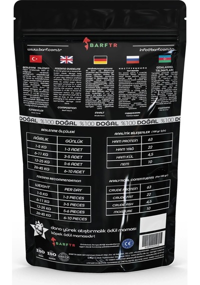 Dana Yürek Atıştırmalık Ödül Maması 80 Gr-101