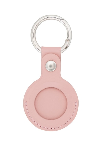 Apple Airtag Uyumlu Deri Anahtarlık, Nu2 Pembe