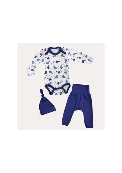 Mama Padre Tiny Dino Yenidoğan Mini Set - 3 Parça Renkli - 861047057 Renkli