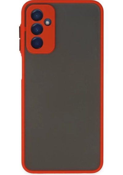 Newface Samsung Galaxy M13 Kılıf Montreal Silikon Kapak - Kırmızı
