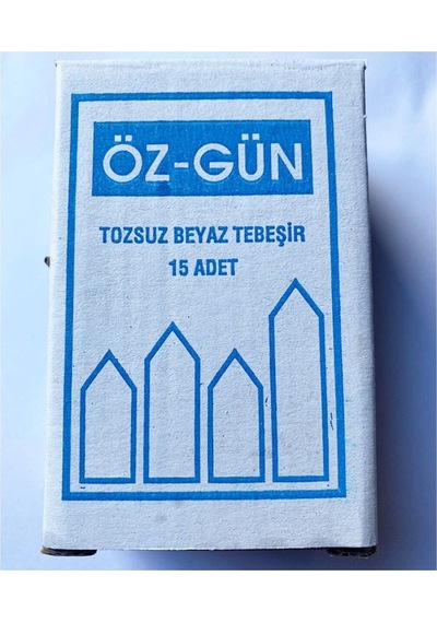 Öz-gün Tozsuz Beyaz Tebeşir 1 Paket 15adet
