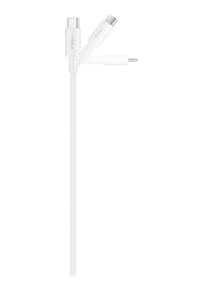Ttec Usb-c - Usb-c 150cm Uyumlu 100w Pd/qc Hızlı Şarj/data Kablosu Beyaz