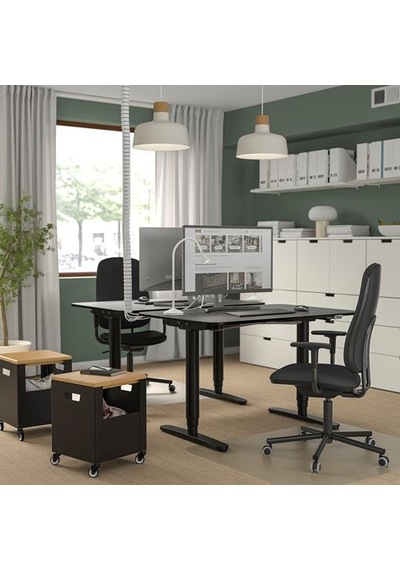 Ikea Smörkull Çalışma Sandalyesi, Grasnas Koyu Gri