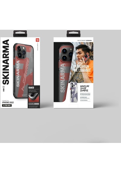Apple Uyumlu iPhone 14 Pro Max Kılıf Skinarma Şeffaf Airbag Tasarımlı Raku Kapak